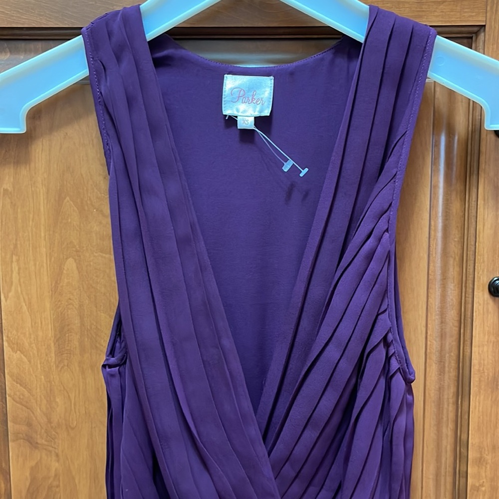 Parker XS pleated dress New woTags